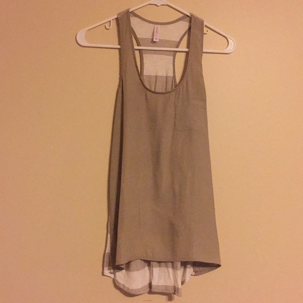 Tan Racerback